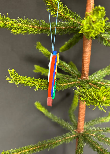 German Round Seiffen Church Ornament