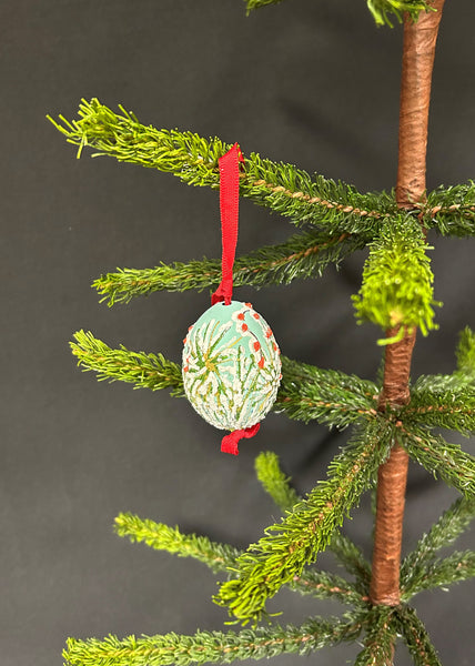 Red Cardinal Egg Ornament