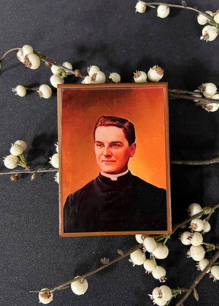 Blessed Michael McGivney Wood Keepsake Box