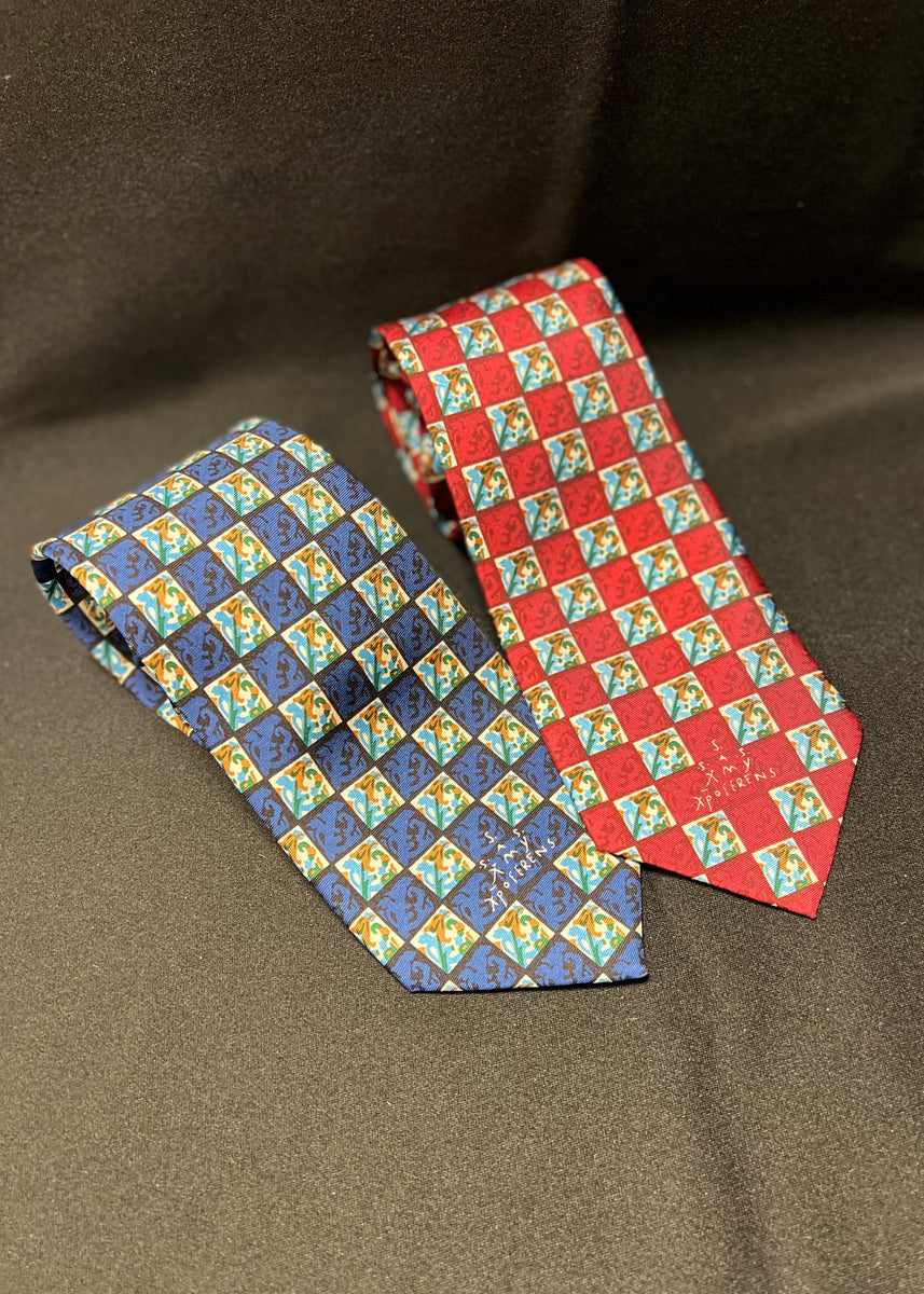 Columbus Tile Silk Tie McGivney Center Gift Shop
