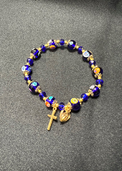 Italian Murano Glass Stretch Bracelet