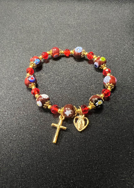 Italian Murano Glass Stretch Bracelet