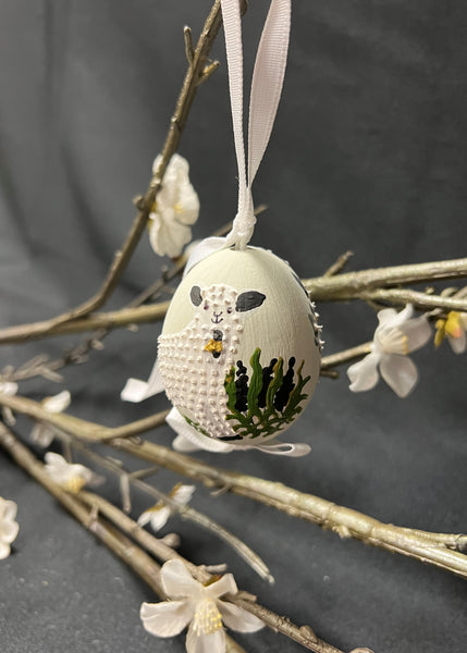 Austrian Little Lamb Egg Ornament
