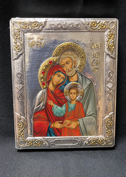 Holy Family Byzantine Serigraph Handmade Icon
