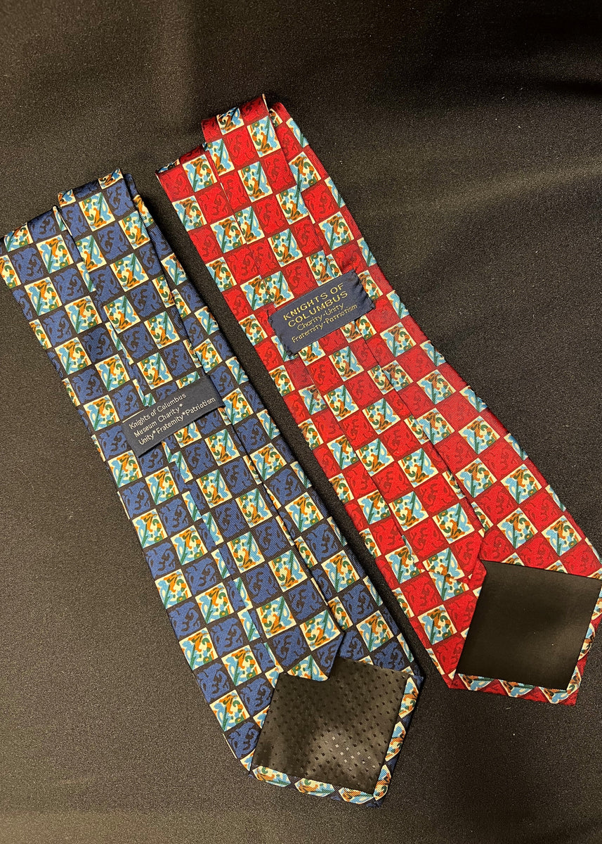 Columbus Tile Silk Tie McGivney Center Gift Shop