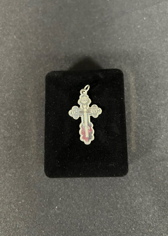 Byzantine Sterling Silver Crucifix