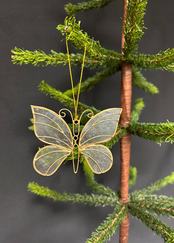 Capiz Shell Butterfly Ornament