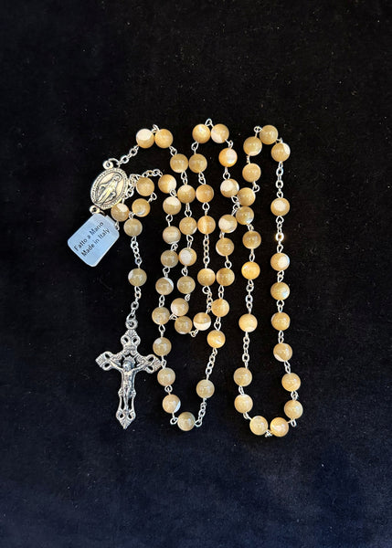 Mother of Pearl Italian Rosary