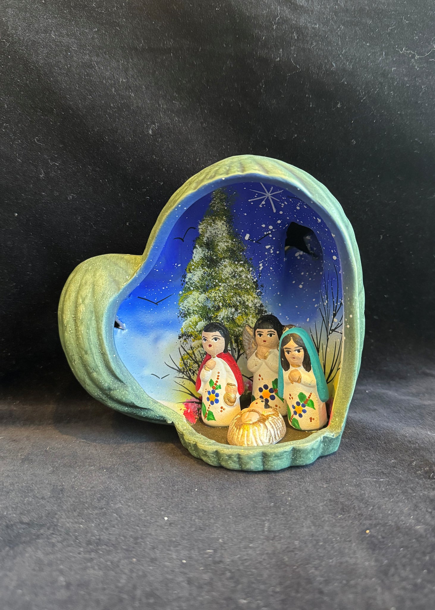Saguaro Cactus Ceramic Nativity