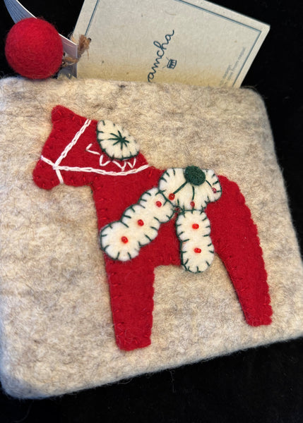 Dala Horse Felt Keepsake Pouch