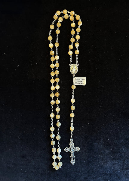 Mother of Pearl Italian Rosary