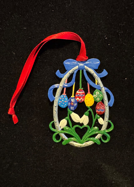 Bavarian Pewter Eggs Galore Ornament