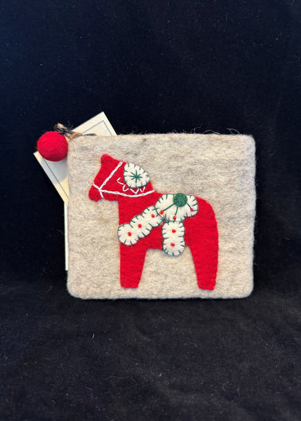 Dala Horse Felt Keepsake Pouch