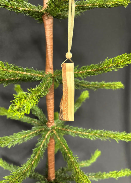 Wood Bell with Advent Candle Ornament
