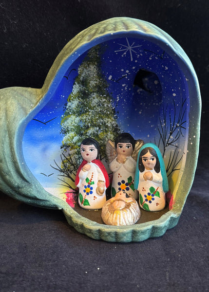 Saguaro Cactus Ceramic Nativity