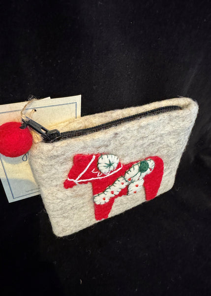 Dala Horse Felt Keepsake Pouch