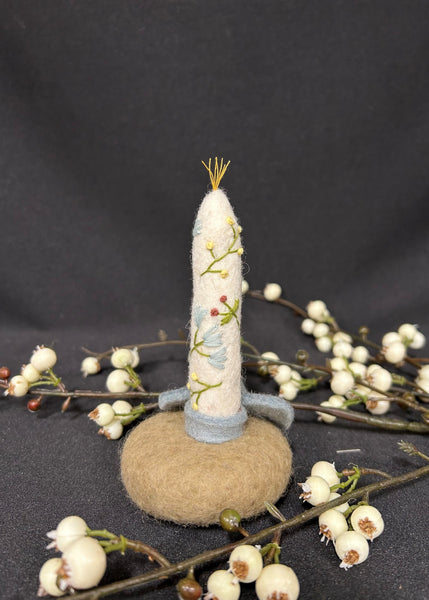 Felt Floral Easter Candle