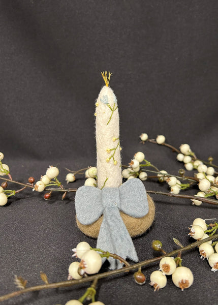 Felt Floral Easter Candle
