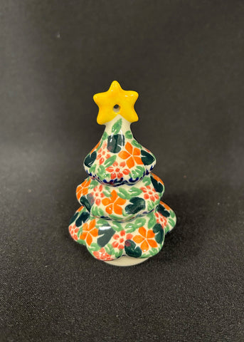 Polish Pottery Christmas Tree Ornament