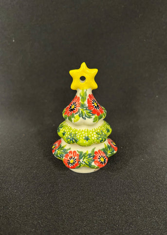 Polish Pottery Christmas Tree Ornament