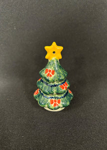 Polish Pottery Christmas Tree Ornament