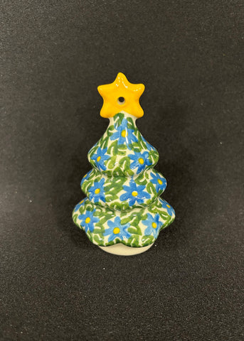 Polish Pottery Christmas Tree Ornament