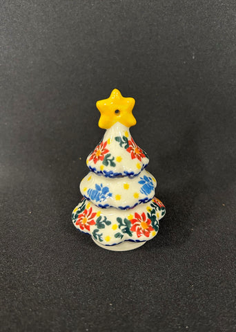 Polish Pottery Christmas Tree Ornament