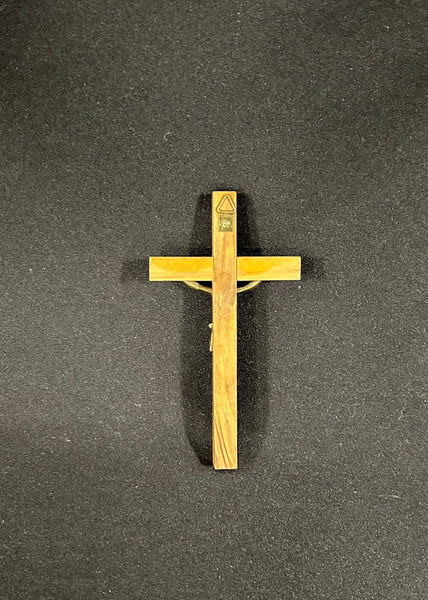 Mother of Pearl Olivewood Crucifix