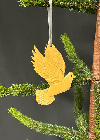 Wood Dove Ornament