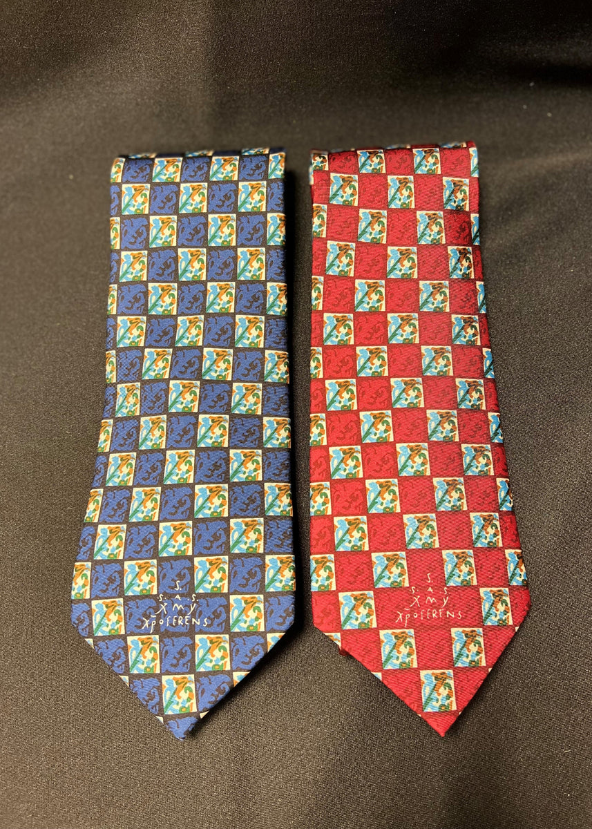 Columbus Tile Silk Tie McGivney Center Gift Shop