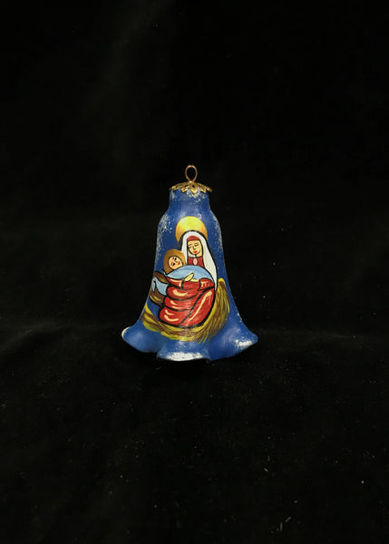 Ceramic Nativity Bell Ornament