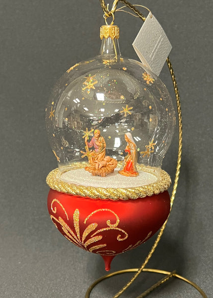 Nativity Globe Ornament