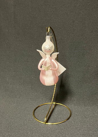 De Carlini Angel with Book Ornament