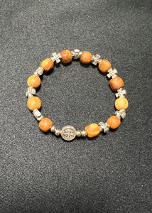 Olivewood St. Benedict Bracelet