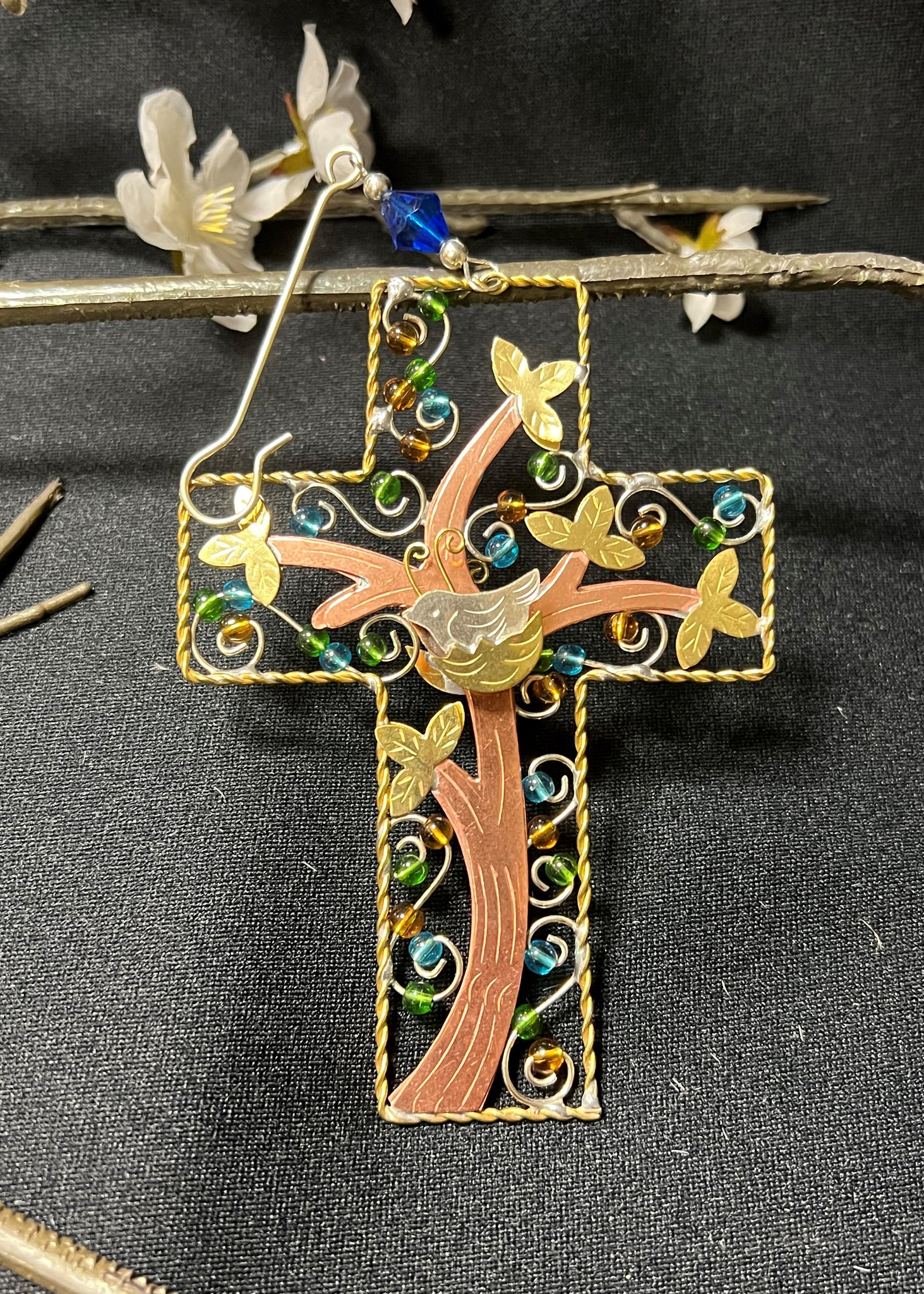 Tree of Life Cross Ornament