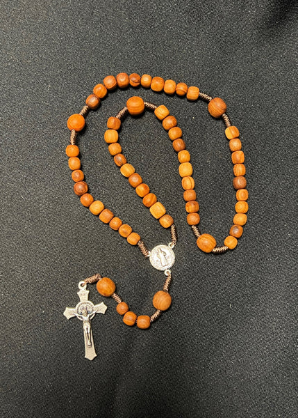 Olivewood Corded Rosary
