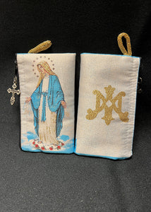 Our Lady of Grace Rosary Pouch