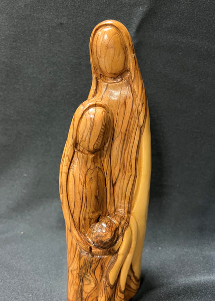 Olivewood Holy Family Statue