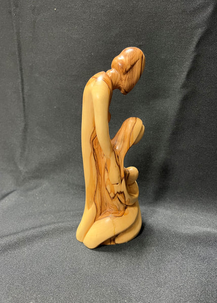 Olivewood Holy Family Statue