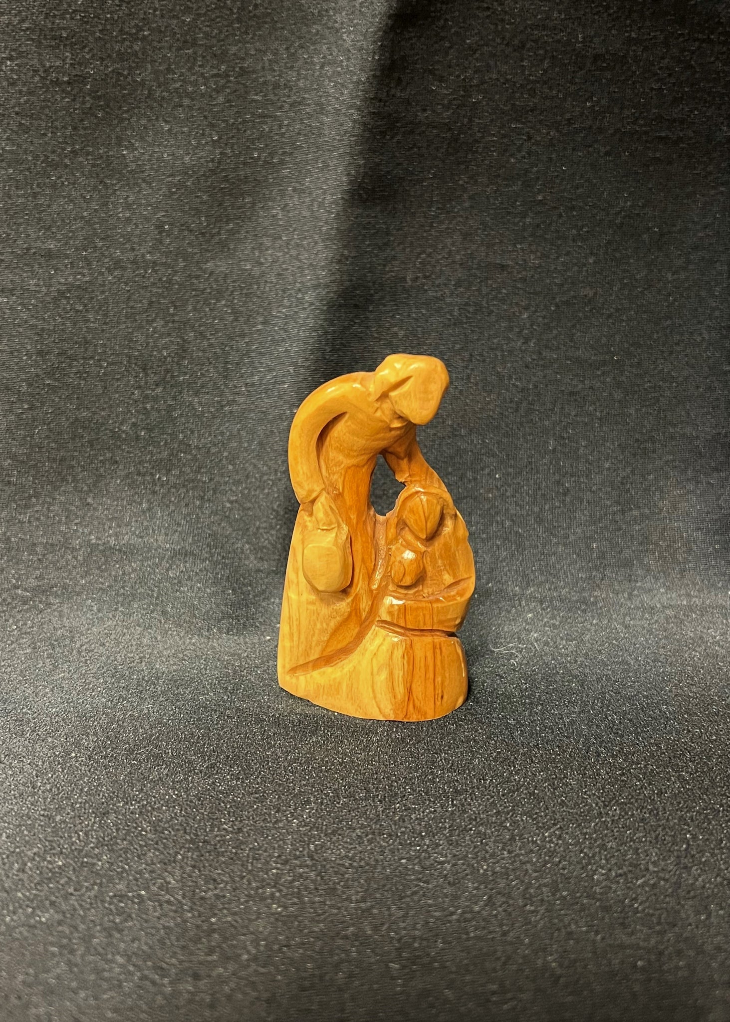 Olivewood Mini Holy Family Statue