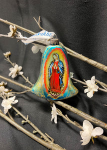Our Lady of Guadalupe Glass Bell Ornament
