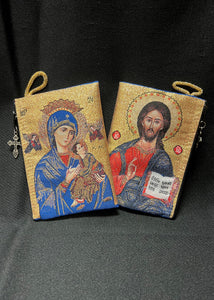 Our Lady of Perpetual Help & Christ the Teacher Rosary Pouch