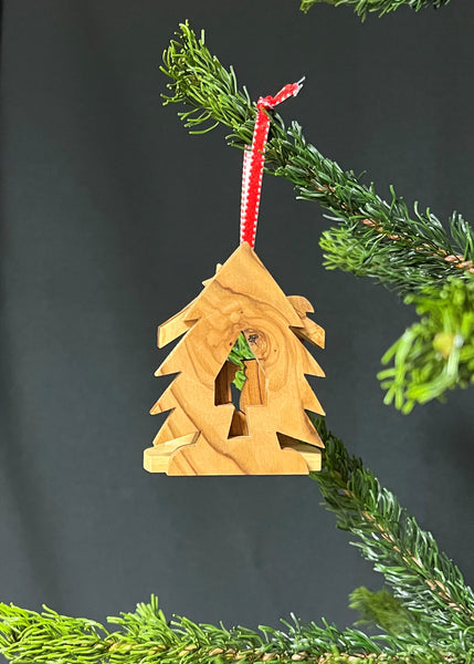 Olivewood Nativity Ornament