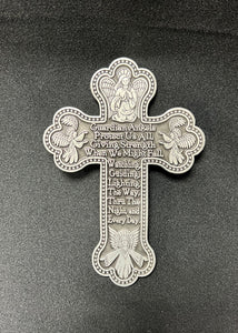 Pewter Message Cross