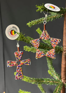 Colored Glass Beaded Ornament